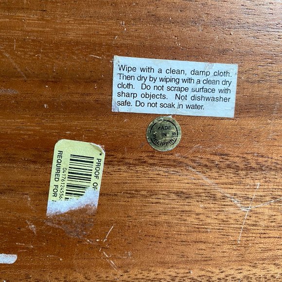 Vintage 3 Section Wooden Organizing Trinket Tray - Picture 8 of 11